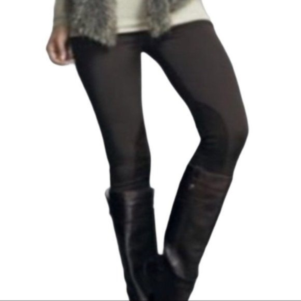 CAbi 196 Midtown Ponte Knit Riding‎ Legging Black Equestrian Ankle Zip M Medium